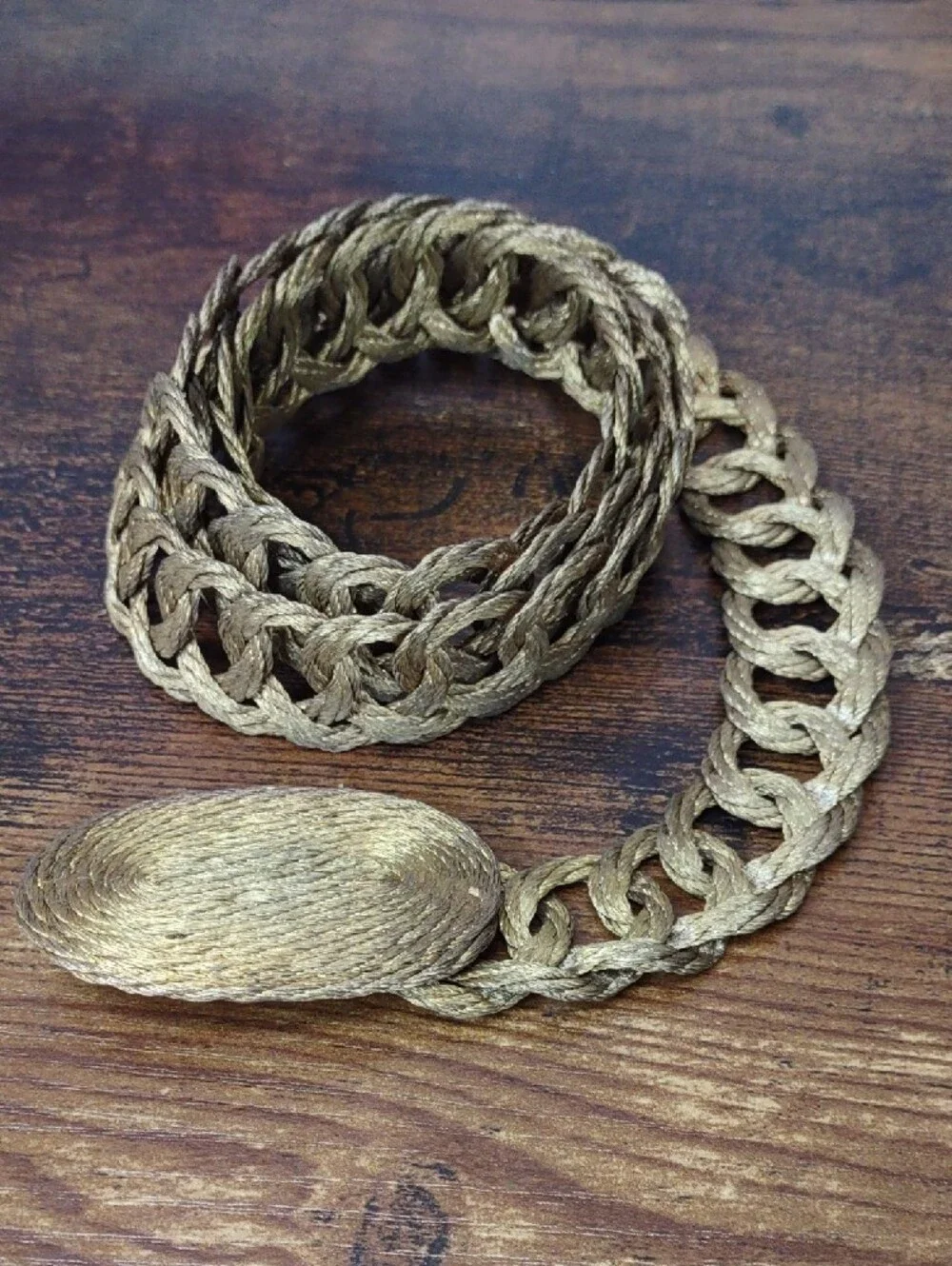 Vintage Woven Wire Belt
